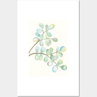 Watercolor Leaves Posters and Art
